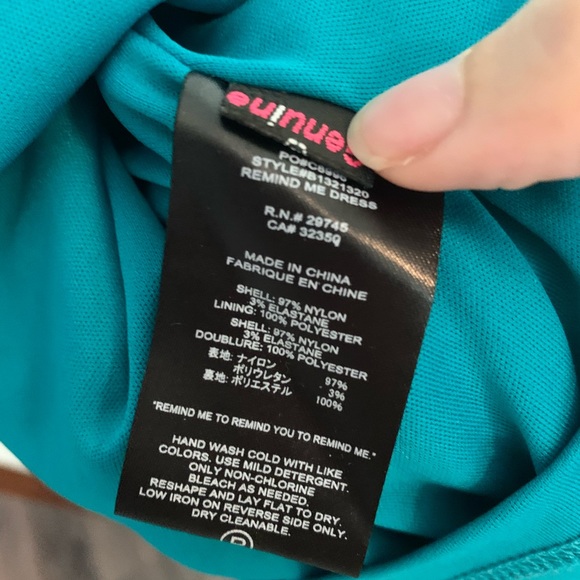 Volcom Babydoll Teal Dress - Picture 5 of 5